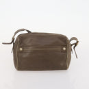 CELINE Macadam Canvas Clutch Bag PVC Leather 3 Set Brown Beige Auth fm5236-17
