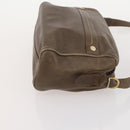 CELINE Macadam Canvas Clutch Bag PVC Leather 3 Set Brown Beige Auth fm5236-18