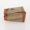 CELINE Macadam Canvas Clutch Bag PVC Leather 3 Set Brown Beige Auth fm5236-4