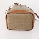 CELINE Macadam Canvas Clutch Bag PVC Leather 3 Set Brown Beige Auth fm5236-7