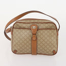 CELINE Macadam Canvas Clutch Bag PVC Leather 3 Set Brown Beige Auth fm5236-9