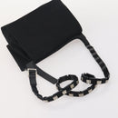 Salvatore Ferragamo Pouch Bag Canvas Leather Nylon 3 Set Black Gray Auth fm5238-12