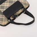 BURBERRY Nova Check Blue Label Bag Canvas Suede 4 Set Brown Beige Auth fm5239-11