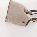 BURBERRY Nova Check Blue Label Bag Canvas Suede 4 Set Brown Beige Auth fm5239-16