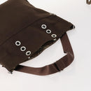 BURBERRY Nova Check Blue Label Bag Canvas Suede 4 Set Brown Beige Auth fm5239-5