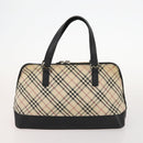 BURBERRY Nova Check Blue Label Bag Canvas Suede 4 Set Brown Beige Auth fm5239-9