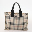 BURBERRY Nova Check Blue Label Tasche Canvas Nylon 5er Set Schwarz Blau Auth fm5240-12