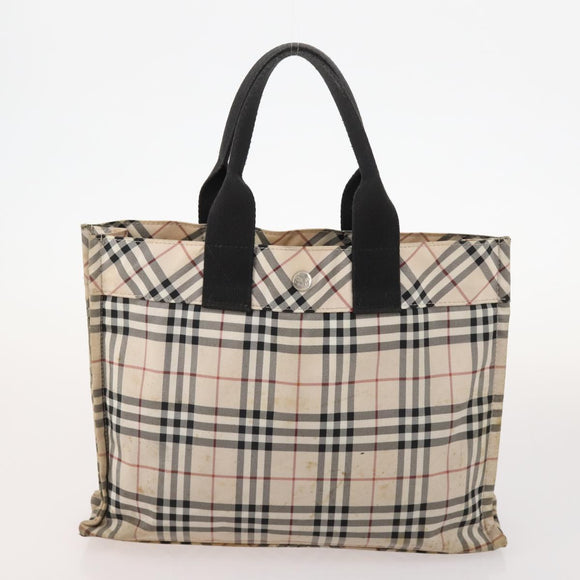 BURBERRY Nova Check Blue Label Tasche Canvas Nylon 5er Set Schwarz Blau Auth fm5240