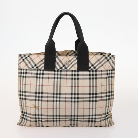 BURBERRY Nova Check Blue Label Tasche Canvas Nylon 5er Set Schwarz Blau Auth fm5240