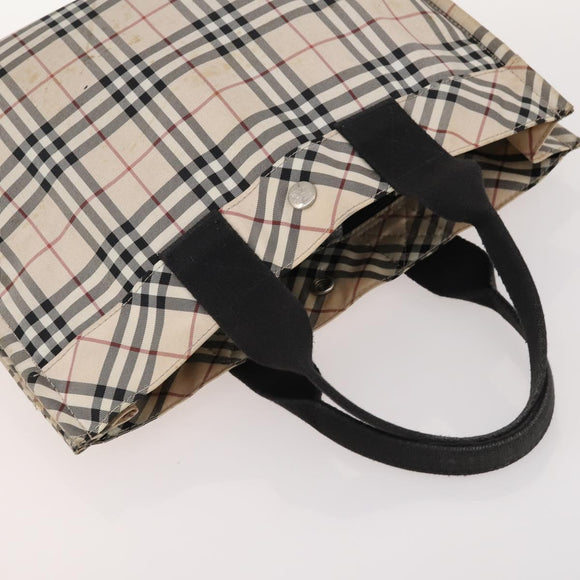 BURBERRY Nova Check Blue Label Tasche Canvas Nylon 5er Set Schwarz Blau Auth fm5240