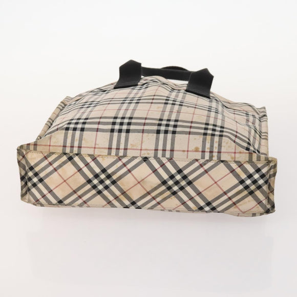 BURBERRY Nova Check Blue Label Tasche Canvas Nylon 5er Set Schwarz Blau Auth fm5240