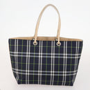 BURBERRY Nova Check Blue Label Tasche Canvas Nylon 5er Set Schwarz Blau Auth fm5240-17