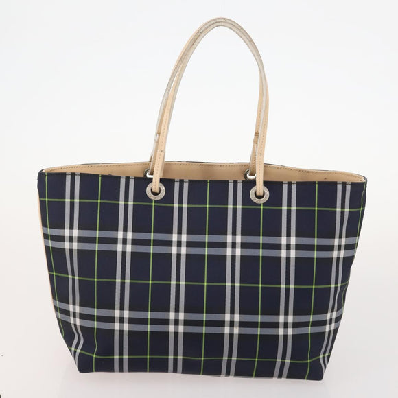 BURBERRY Nova Check Blue Label Tasche Canvas Nylon 5er Set Schwarz Blau Auth fm5240