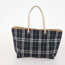 BURBERRY Nova Check Blue Label Tasche Canvas Nylon 5er Set Schwarz Blau Auth fm5240-18