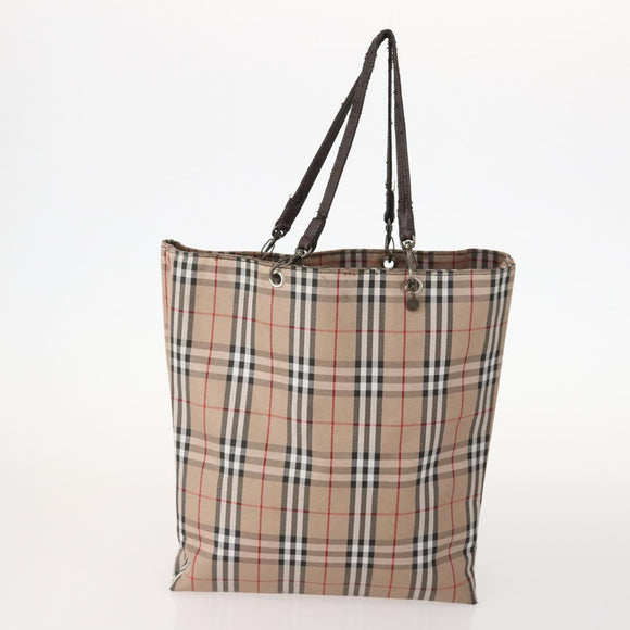BURBERRY Nova Check Blue Label Tasche Canvas Nylon 5er Set Schwarz Blau Auth fm5240
