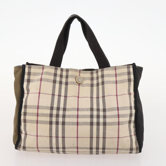 BURBERRY Nova Check Blue Label Tasche Canvas Nylon 5er Set Schwarz Blau Auth fm5240