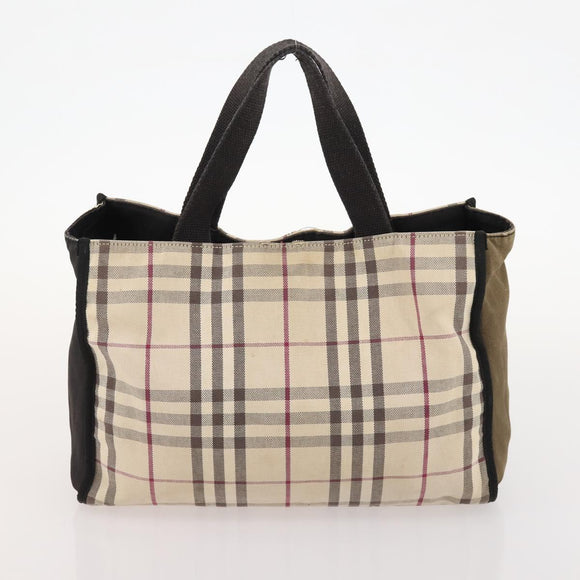 BURBERRY Nova Check Blue Label Tasche Canvas Nylon 5er Set Schwarz Blau Auth fm5240