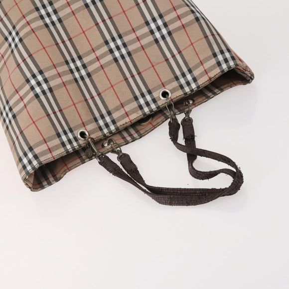 BURBERRY Nova Check Blue Label Tasche Canvas Nylon 5er Set Schwarz Blau Auth fm5240