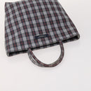 BURBERRY Nova Check Blue Label Tasche Canvas Nylon 5er Set Schwarz Blau Auth fm5240-9