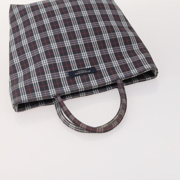 BURBERRY Nova Check Blue Label Tasche Canvas Nylon 5er Set Schwarz Blau Auth fm5240