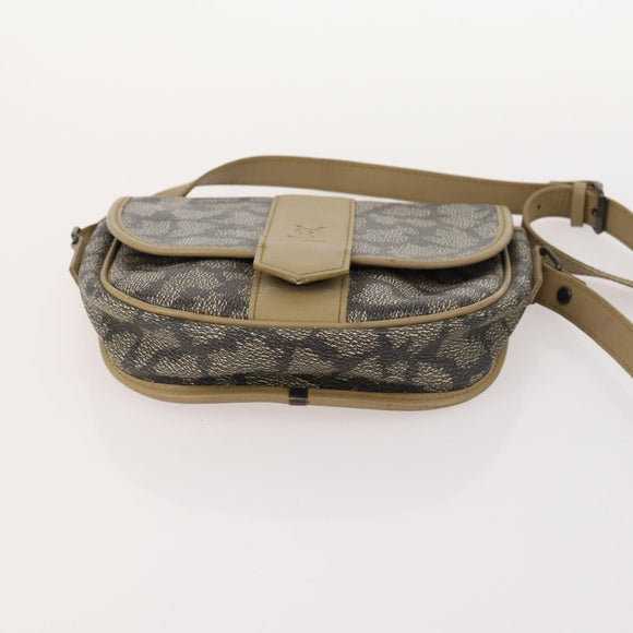 SAINT LAURENT Shoulder Bag PVC 4 Set Gray White Auth fm5241