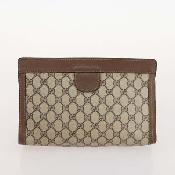 GUCCI GG Supreme Micro GG Crystal Bag Coated Canvas PVC 5 Set Black Auth fm5242