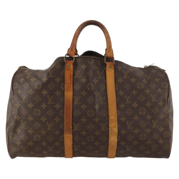 LOUIS VUITTON Monogram Keepall 50 Boston Bag M41426 LV Auth fm5247