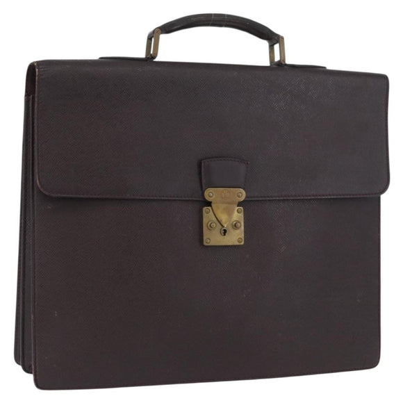 LOUIS VUITTON Taiga Serviette Moskova Business Bag Ardoise M30032 Auth fm5250