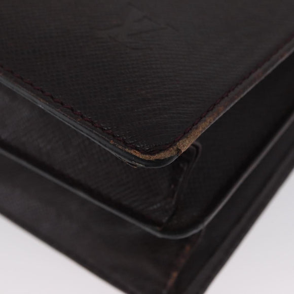 LOUIS VUITTON Taiga Serviette Moskova Business Bag Ardoise M30032 Auth fm5250