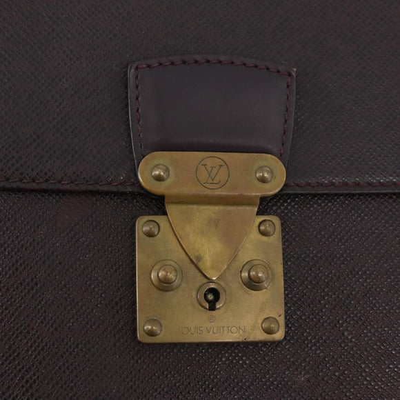 LOUIS VUITTON Taiga Serviette Moskova Business Bag Ardoise M30032 Auth fm5250