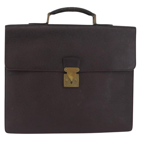 LOUIS VUITTON Taiga Serviette Moskova Business Bag Ardoise M30032 Auth fm5250