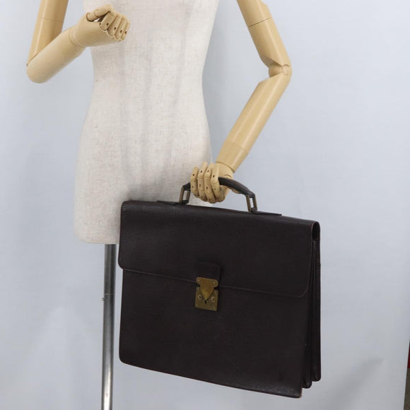 LOUIS VUITTON Taiga Serviette Moskova Business Bag Ardoise M30032 Auth fm5250