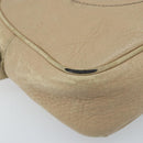 GUCCI Soho Shoulder Bag Leather Beige Gold 308361 Auth fm5252-8