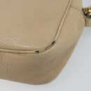 GUCCI Soho Shoulder Bag Leather Beige Gold 308361 Auth fm5252-16
