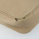 GUCCI Soho Shoulder Bag Leather Beige Gold 308361 Auth fm5252-17