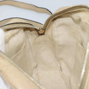 GUCCI Soho Shoulder Bag Leather Beige Gold 308361 Auth fm5252-20