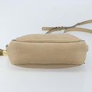 GUCCI Soho Shoulder Bag Leather Beige Gold 308361 Auth fm5252-5