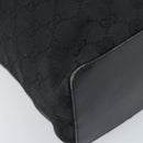 GUCCI GG Canvas Shoulder Bag Black Gold 002 1119 Auth fm5253-11