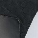 GUCCI GG Canvas Shoulder Bag Black Gold 002 1119 Auth fm5253-12
