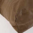 CHANEL COCO Mark Tote Bag Vinyl Brown CC Auth fm5255-11