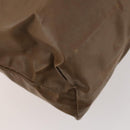 CHANEL COCO Mark Tote Bag Vinyl Brown CC Auth fm5255-13