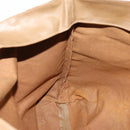 CHANEL COCO Mark Tote Bag Vinyl Brown CC Auth fm5255-15