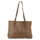 CHANEL COCO Mark Tote Bag Vinyl Brown CC Auth fm5255-3
