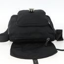 PRADA Shoulder Bag Nylon Black Silver Auth fm5260-22