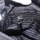 PRADA Shoulder Bag Nylon Black Silver Auth fm5260-26