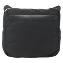 PRADA Shoulder Bag Nylon Black Silver Auth fm5260-2