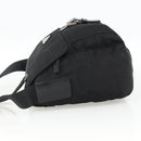 PRADA Shoulder Bag Nylon Black Silver Auth fm5260-3