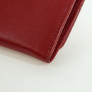 PRADA Lange portemonnee Safiano leer Rood Goud Origineel fm5264-16