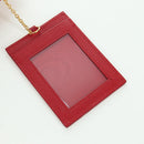PRADA Lange portemonnee Safiano leer Rood Goud Origineel fm5264-9