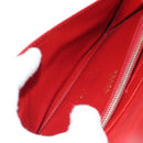 PRADA Lange portemonnee Safiano leer Rood Goud Origineel fm5264-24